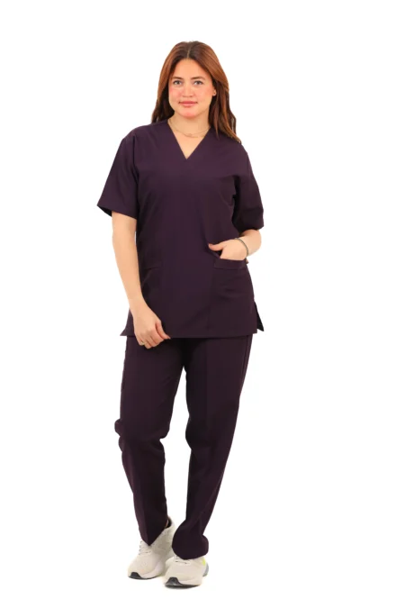 Purple Classic Medical Scrub