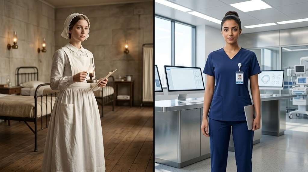 From White Dresses to Modern Scrubs: The History of Nursing Uniforms